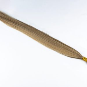 20” Double Drawn Genius Weft Virgin Human Hair #T8-8/16/60 Rooted Highlighted Mixed Blonde 50gram 80cm wide