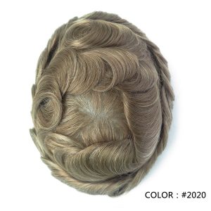 Knotted Skin 0.08mm Men’s Hair System 8x10” #2020