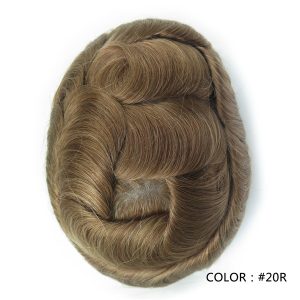 Knotted Skin 0.08mm Men’s Hair System 8x10” #20R