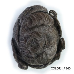 Knotted Skin 0.08mm Men’s Hair System 8x10” #540