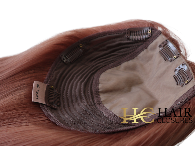 16” 6x7” Human Hair Silk Base Injection Topper #30 - Image 2