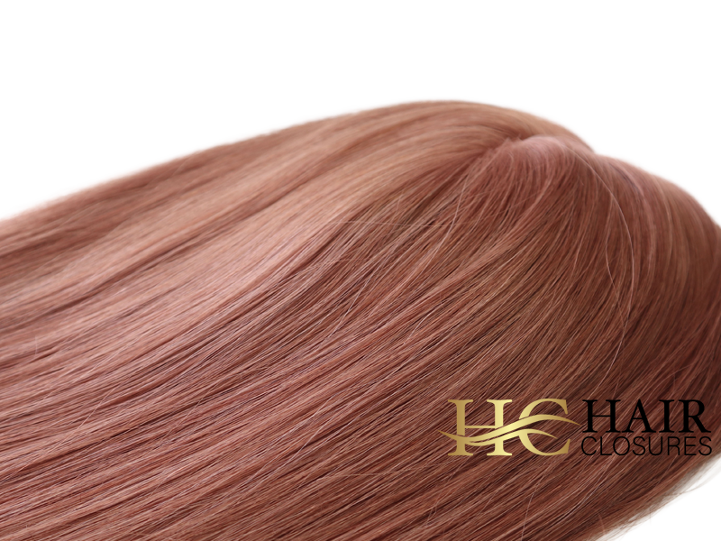 16” 6x7” Human Hair Silk Base Injection Topper #30 - Image 4