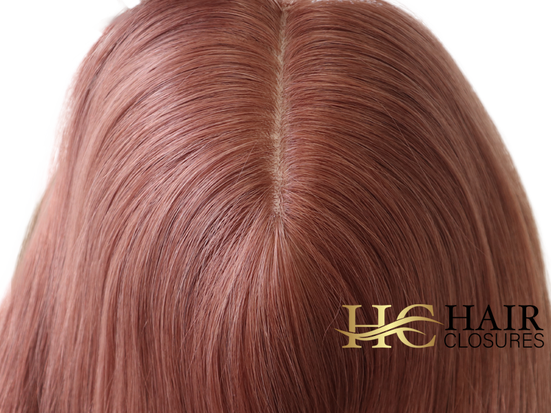 16” 6x7” Human Hair Silk Base Injection Topper #30 - Image 3