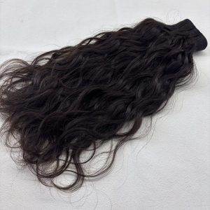 Curly Mesh Weft #1b Darkest Brown