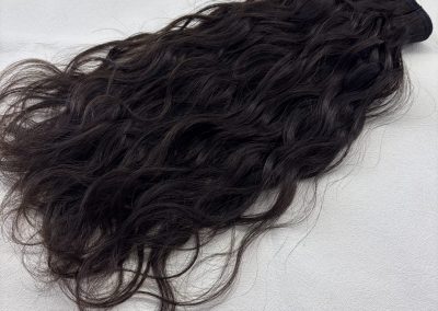 Curly Mesh Weft #1b Darkest Brown