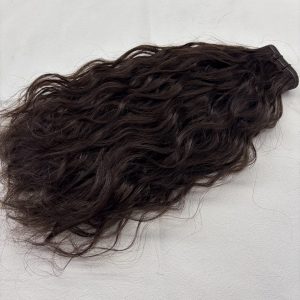 Curly Mesh Weft #2/4 Dark Brown & Chocolate Brown Mix