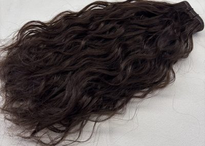 Curly Mesh Weft #2/4 Dark Brown & Chocolate Brown Mix