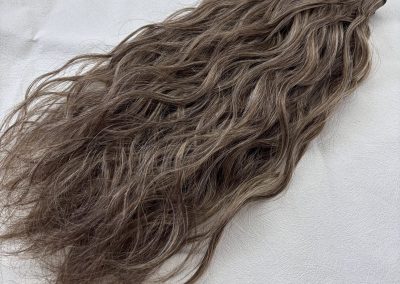 Curly Mesh Weft #4/8/24 Chocolate Brown and Blonde Mix