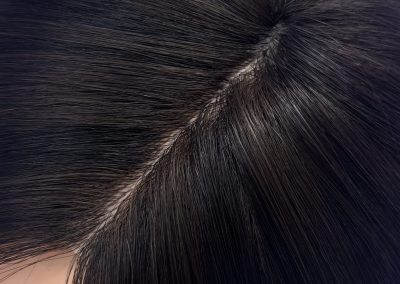 16″ 5×5″ HC Skin Closure #1b/2h Off Black Dark Brown Highlights