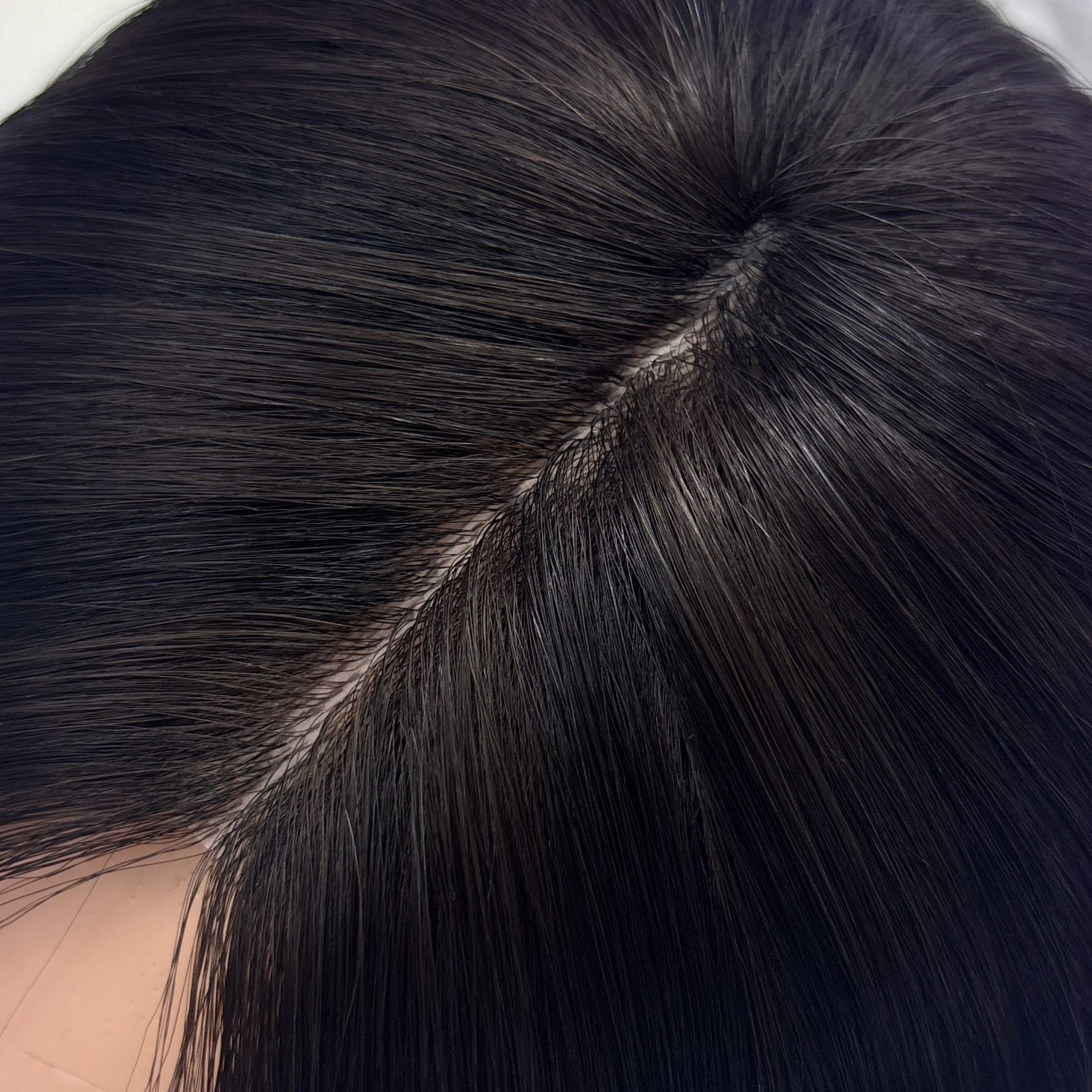 16" 5x5" HC Skin Closure #1b/2h Off Black Dark Brown Highlights