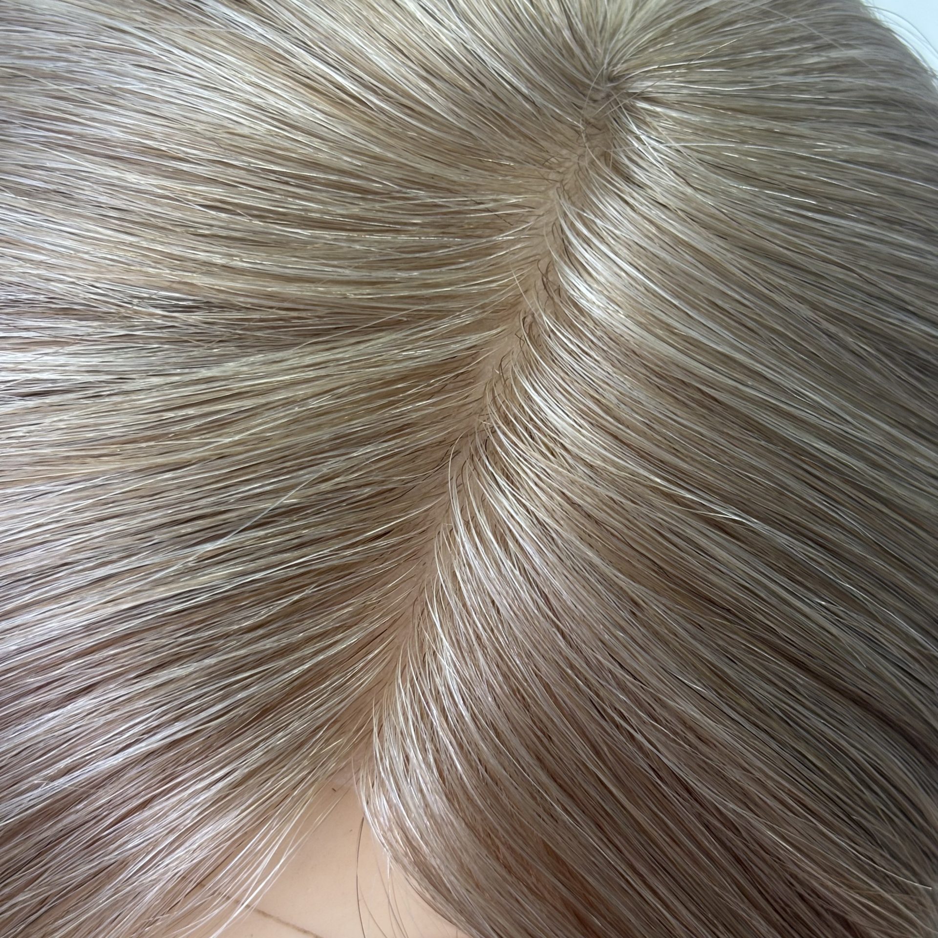 16" 5x5" HC Skin Closure #8/60 Light Brown and Platinum Blonde Mixed