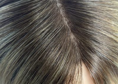 16″ 5×5″ HC Skin Closure #T4-8/24 Rooted Chocolate Brown with Light Brown and Blonde Mixed