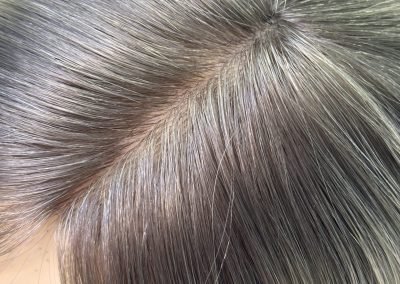 16″ 5×5″ HC Skin Closure #T7-60 Rooted Platinum Blonde