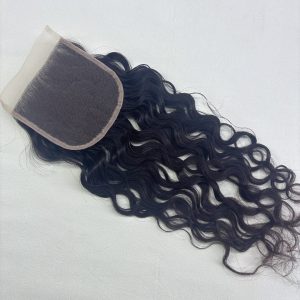 16" 5x5" Curly Lace Base Closure #1b