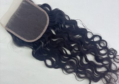 16″ 5×5″ Curly Lace Base Closure #1b