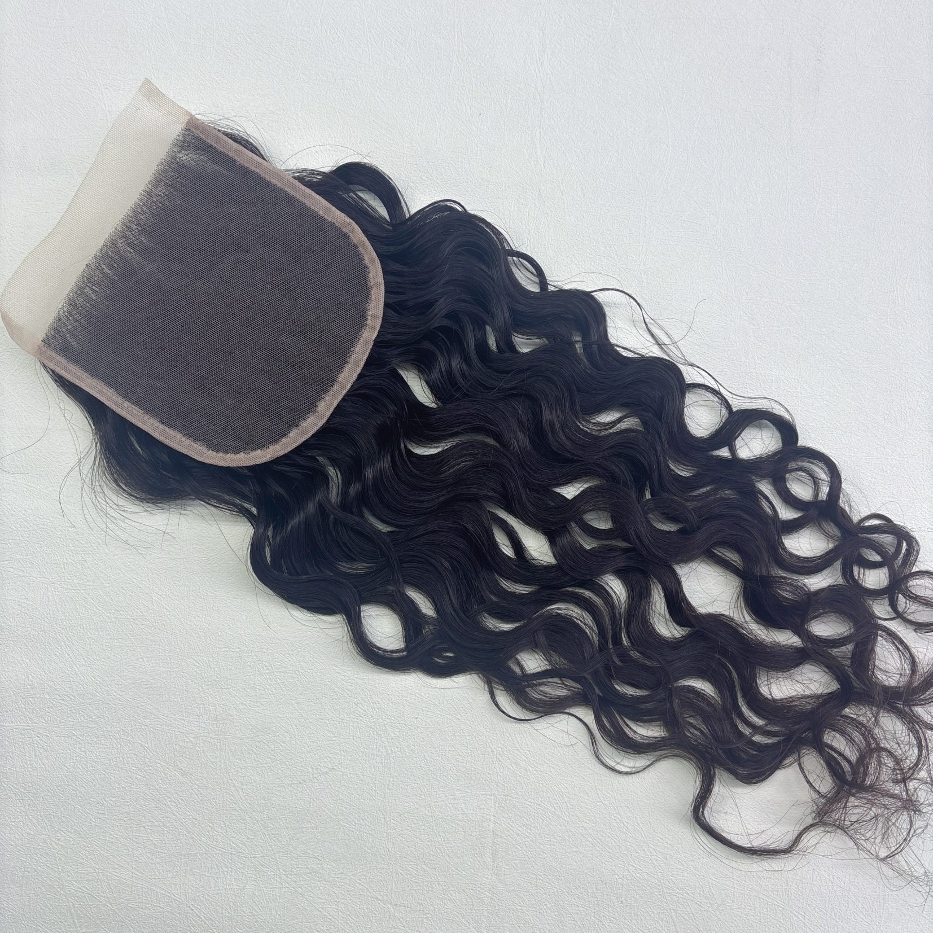 16" 5x5" Curly Lace Base Closure #1b