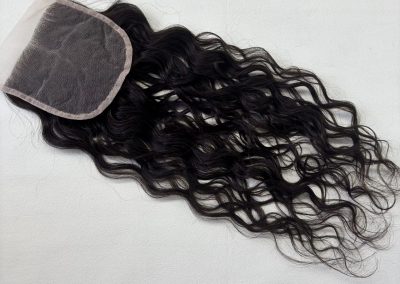 16″ 5×5″ Curly Lace Base Closure #1b/2