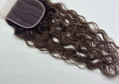 16″ 5×5″ Curly Lace Base Closure #T2-4/8