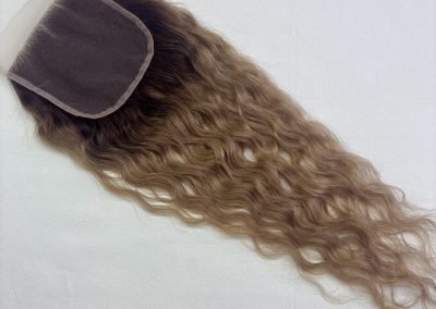 16″ 5×5″ Curly Lace Base Closure #T4-8/24