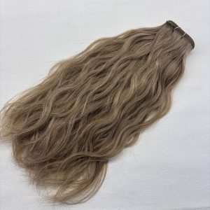 Curly Mesh Weft #8/24 Light Brown and Blonde Mix