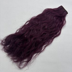 Curly Mesh Weft #99j Deep Plum Red