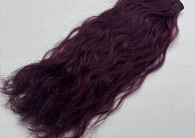 Curly Mesh Weft #99j Deep Plum Red