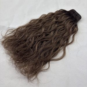 Curly Mesh Weft #T2-4/8 Rooted Mixed Brown Mix