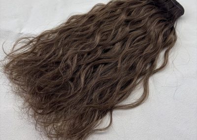Curly Mesh Weft #T2-4/8 Rooted Mixed Brown Mix