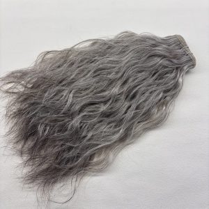 Curly Mesh Weft #saltandpepper