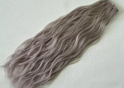 Curly Mesh Weft #Silver