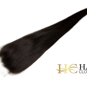 16" 4x6" HC Lace Closure #1b/2h Off Black Dark Brown Highlights