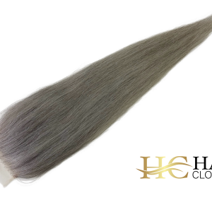 16" 4x6" HC Lace Closure #saltandpepper Salt and Pepper