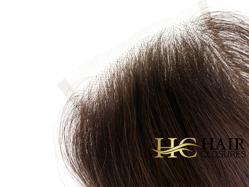 16" 4x6" HC Lace Closure #T2-4/8 Rooted Dark Brown with Chocolate and Light Brown Mixed - Image 3