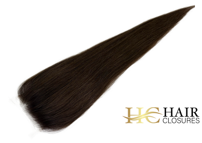 16″ 4×6″ HC Lace Closure #T2-4/8 Rooted Dark Brown with Chocolate and Light Brown Mixed