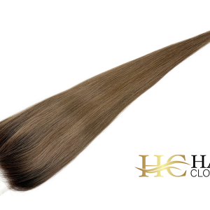 16" 4x6" HC Lace Closure #T4-8/24 Rooted Chocolate Brown with Light Brown and Blonde Mixed