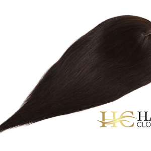 16” 6x7” Human Hair Silk Base Injection Topper #4 Chocolate Brown