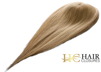 16” 6×7” Human Hair Silk Base Injection Topper #8/24 Light Brown/Blonde Mixed